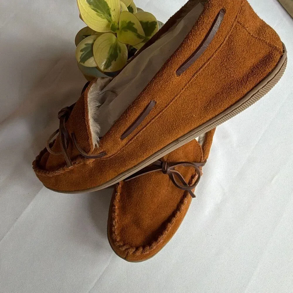 J Crew Moccasin Slippers Men’s 11 Sherpa